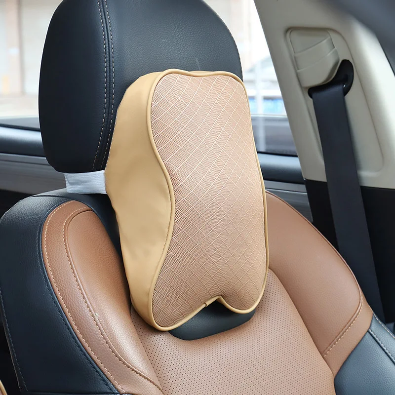 

Universal Car headrest Neck Pillow Memory Foam Auto Black Safety Pillow Headrest Neck Rest Cushion Support for Car Seat Black