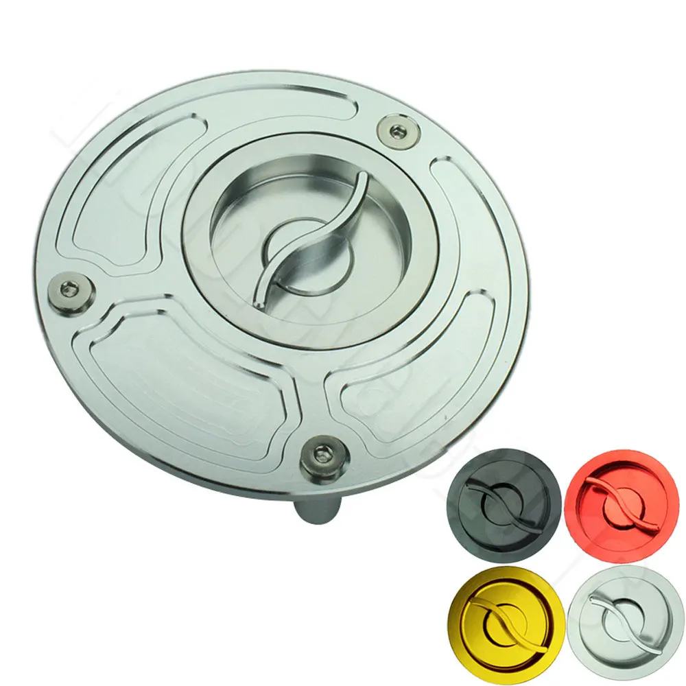 

Aluminum Keyless Motorcycle Accessories Fuel Gas Tank Cap Cover For Yamaha YZF R15 R125 R25 R3 FZ16 FZ6 R6 R6S FJR 1300 2004-16