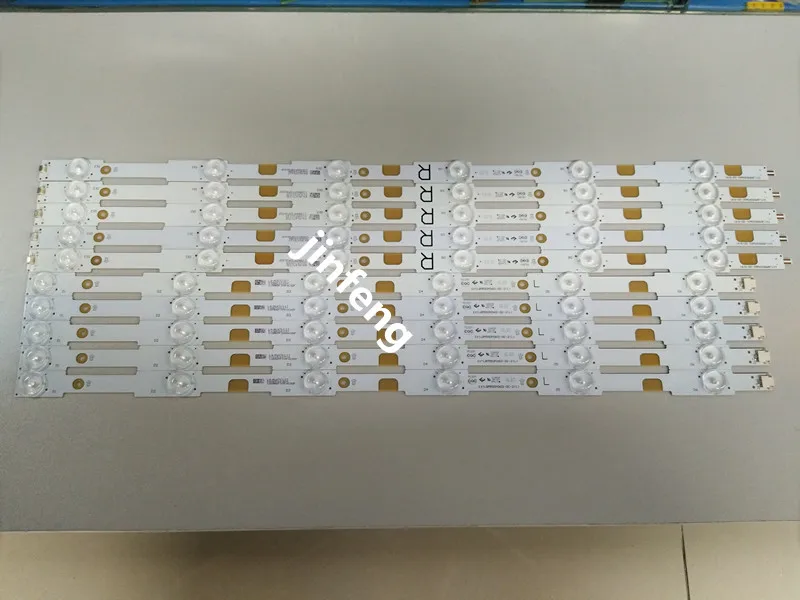 

New Kit 14 PCS LED backlight strip Replacement for 55inch PHILIPS 55PUT6400 T550QVN03.1 LB55037 V0 01 LB55037 v1 03