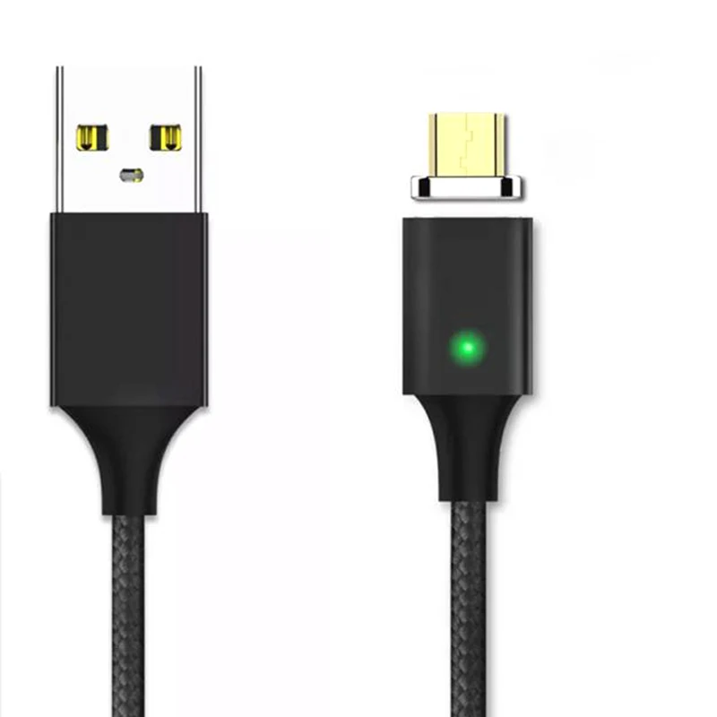 Светодиодный магнитный usb-кабель/mi cro USB/type-C для IPhone X Xs Max магнитное зарядное устройство для samsung для Xiaomi mi 9 USB C зарядный разъем - Цвет: for micro cable