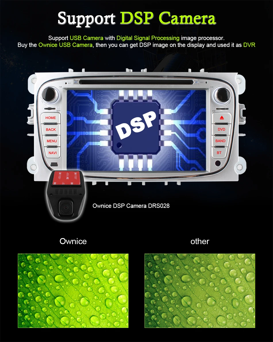 Excellent Ownice C500 4G LTE Android 6.0 Octa 8 Core Car DVD Player GPS For FORD Mondeo S-MAX Connect FOCUS 2 2008 2009 2010 2011 32G ROM 8