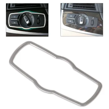 

DWCX car-styling ABS Chrome Interior Headlight Switch Button Cover Trim For BMW 5 Series F10 X3 F25 X4 F26 2014 2015 2016