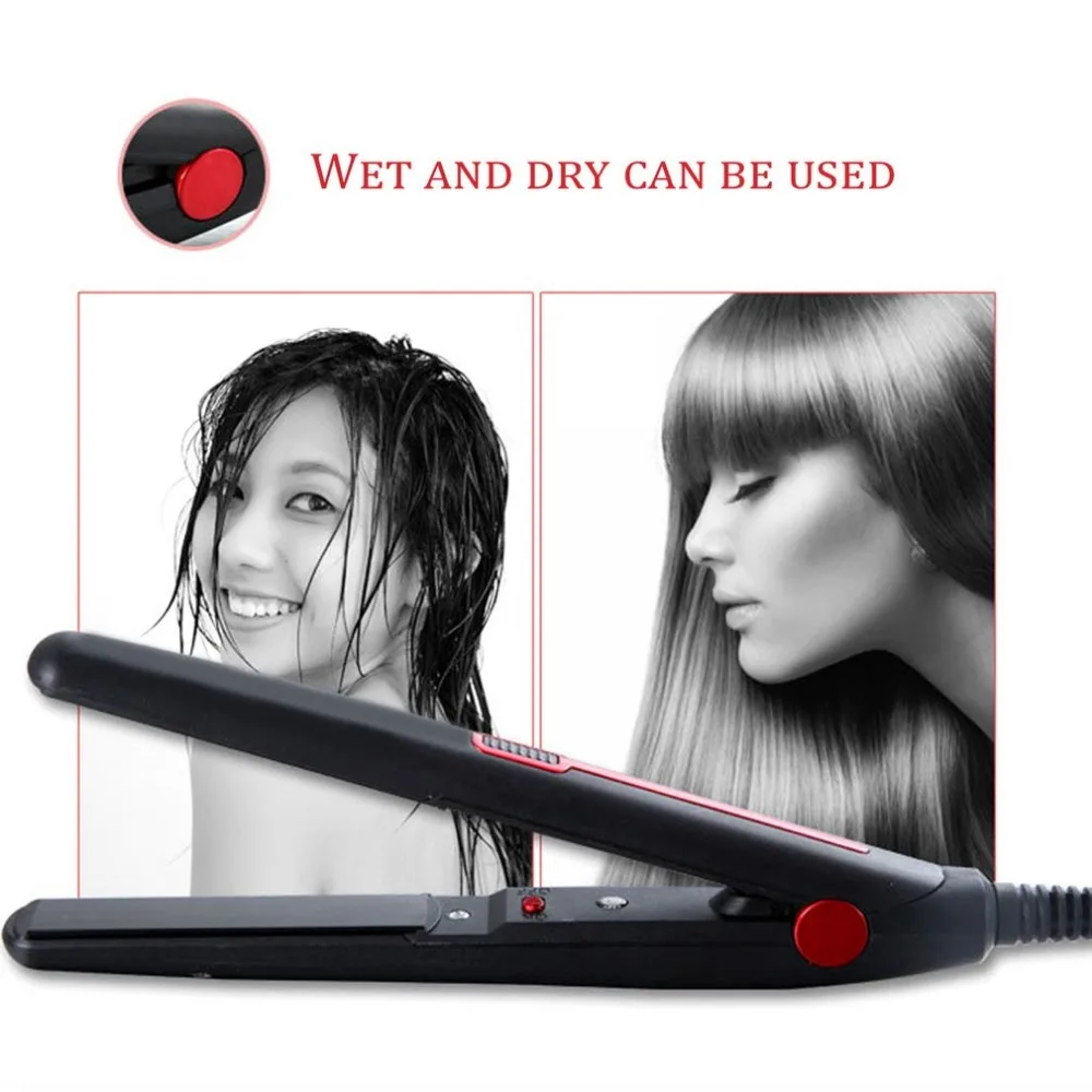 Мини Портативный волосы прямые шину плиты сухого и мокрого бахрома керлинг выпрямитель DIY электрический бигуди для укладки волос