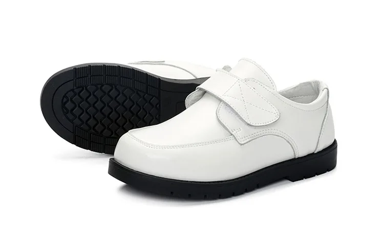 Weoneit/Новинка; кожаные свадебные модельные туфли для мальчиков; Брендовая детская Свадебная обувь черного и белого цвета; официальная обувь для мальчиков; CN 26-42