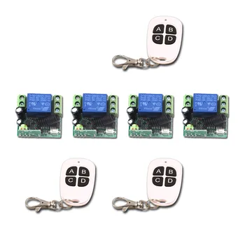 

Household Smart Home DC12V Mini 315/433mhz 1CH Wireless RF Remote Control Instantaneous Switch 3Transmitter+4 Receiver