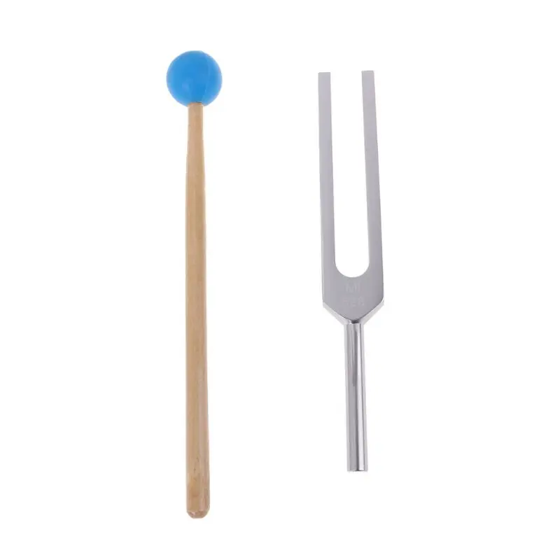 

Aluminum Medical Tuning Fork Chakra Hammer Ball Diagnostic 528HZ With Mallet Set Nervous System Testing Health Care