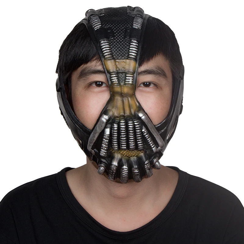 

Cos Bane Masks Batman Movie Cosplay Props The Dark Knight Latex Mask Fullhead Breathable for Halloween Free Shipping