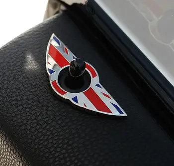 

2Pcs Car InterioDoor Pin Lock Wing Emblem Badge Stickers for Mini Cooper S Countryman Paceman R60 R61 Car Styling Accessories
