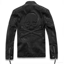 2016 neue marke motorrad lederjacken männer, männer leder jacke, herren lederjacken, männer mäntel Casual fashion leder
