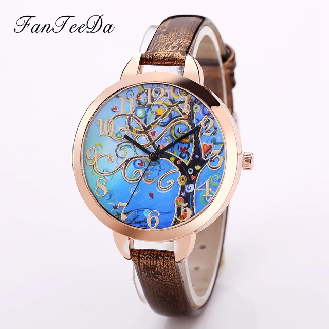 FanTeeDa Luxury Brand Cute Bracelet Ladies Watch Women Watches Leather Fashion F FanTeeDa Luxury Brand Cute Bracelet Ladies Watch Women Watches Leather Fashion F