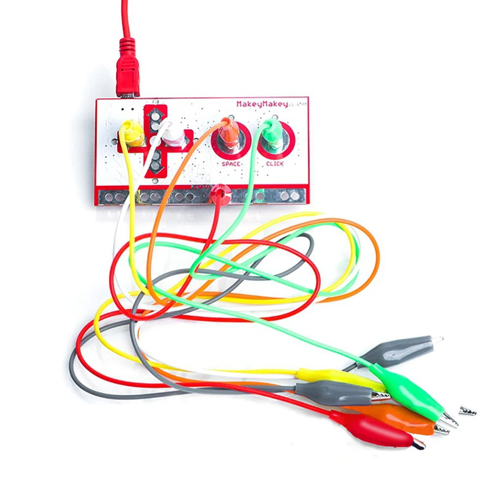 Alligator Clip Jumper Wire Makey Makey Standard Controller Board Kit for Arduino Makey Alligator Clip Jumper Wire Makey Makey Standard Controller Board Kit for Arduino Makey