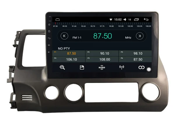 Top OTOJETA DSP stereo carplay android 8.1.2 car radio for honda CIVIC (LHD) Gps navigation Ips screen video player tape recorder 4