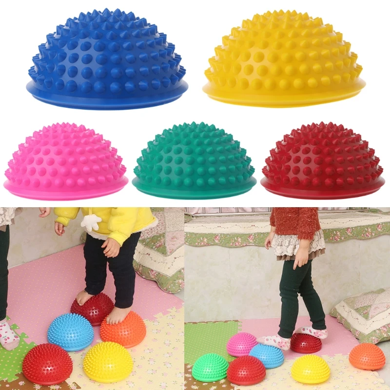 Inflatable Yoga Half Ball Massage Point Stepping Stones Exercise
