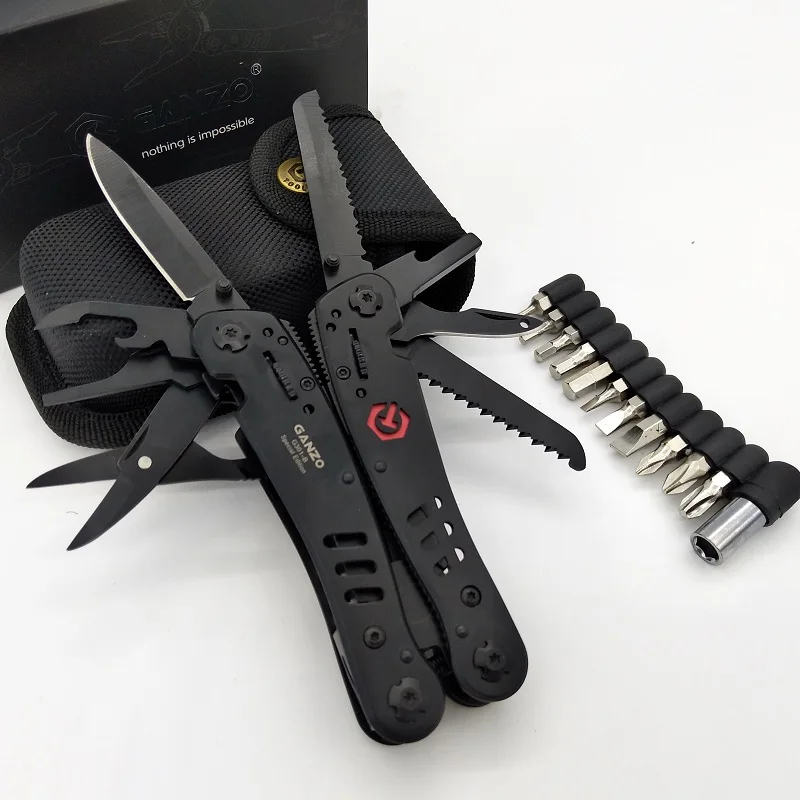 Acampamento ao ar Faca de Sobrevivência Ganzo Multitool Livre Pesca Caminhadas Alicate Dobrável Ferramentas Edc Multifuncional Chave Fenda G301b 13 faca de sobrevivência pesca caminhadas alicate dobrável
