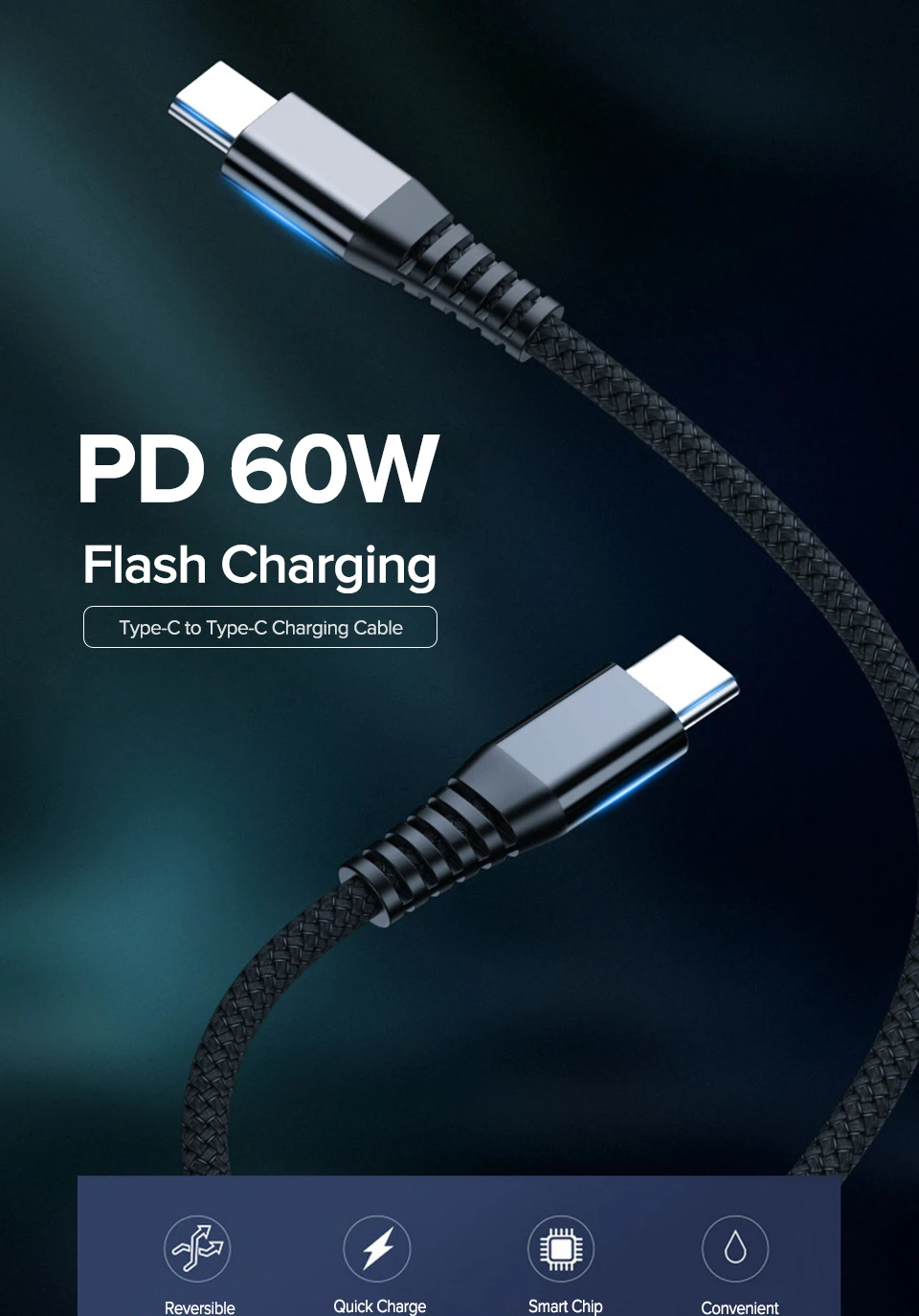 Кабель Venroii type-C-USB C для samsung S10 S9 S8 Note Xiaomi Mi 9 8 60 Вт PD Quick Charge 4,0 USBC huawei быстрое зарядное устройство