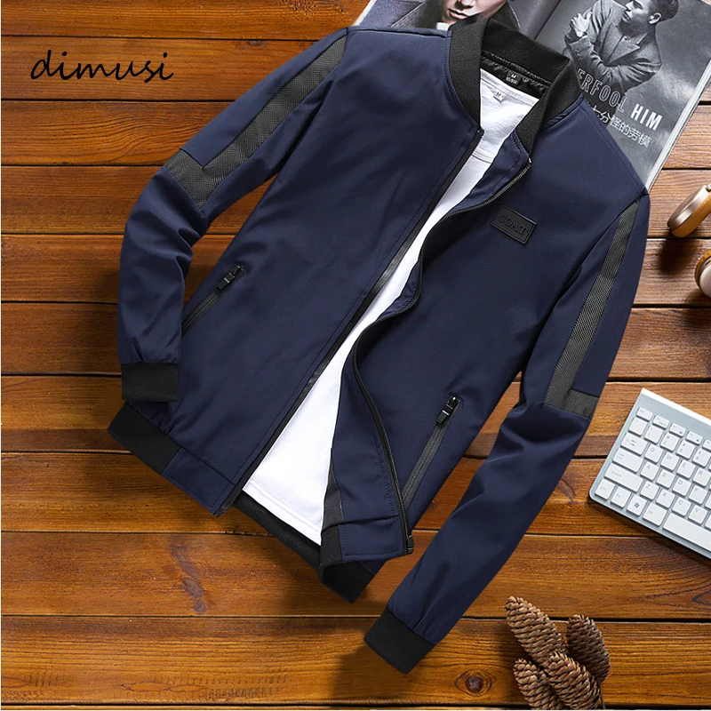 DIMUSI Mens Bomber Jackets Male Casual Outwear Zipper Baseball Unifor Coats Mens Hip Hop Streetwear Jackets Clothing 8XL,TA337