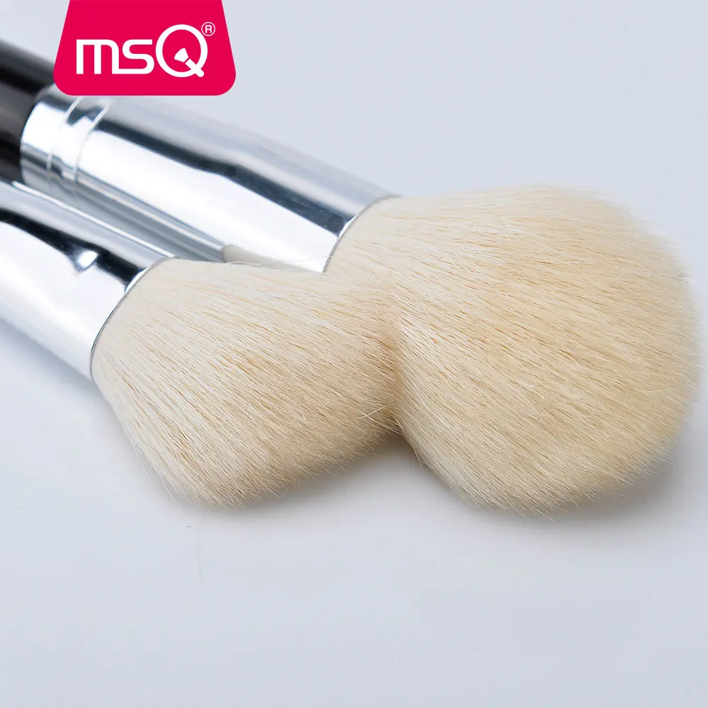 2pcs Big Goat Hair Powder Makeup Brushes Blusher Contour Make Up Brush Set makeup brush set makeup brush