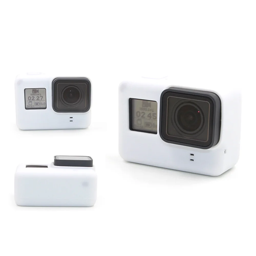 TELESIN White Silicone Case Housing Rubber Protective Camera Case