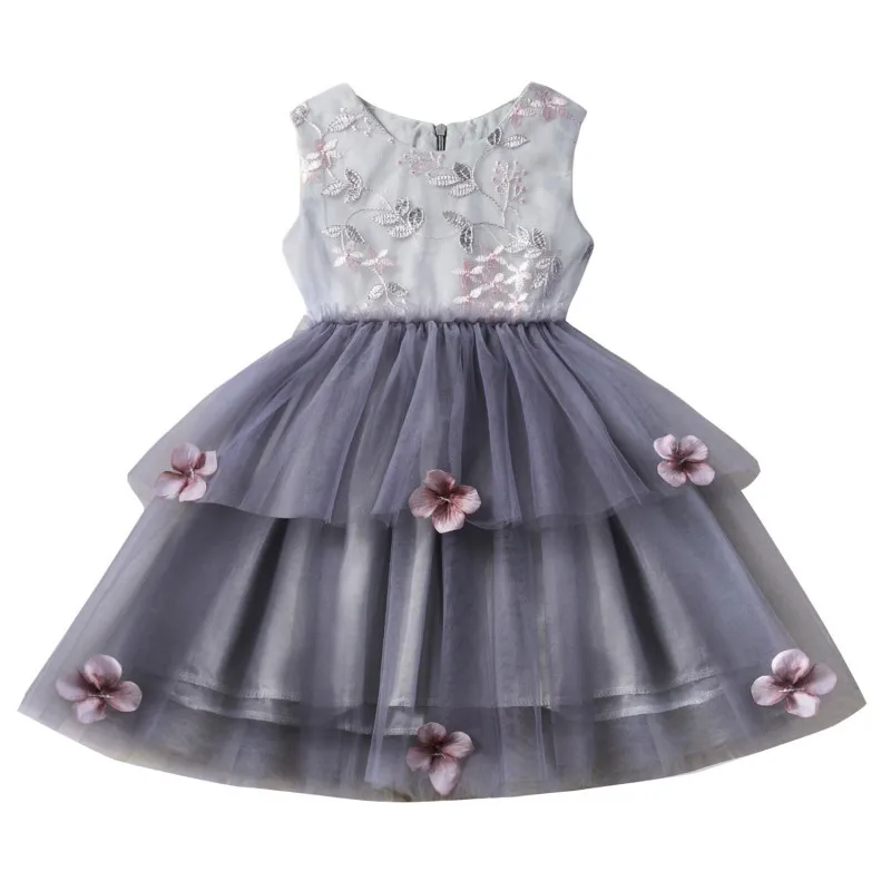 New Sleeveless Dress for Girls In Summer Small and Medium-sized Children's Skirts Siwa Tutu Toddler Princess Thanksgiving Kids | Детская