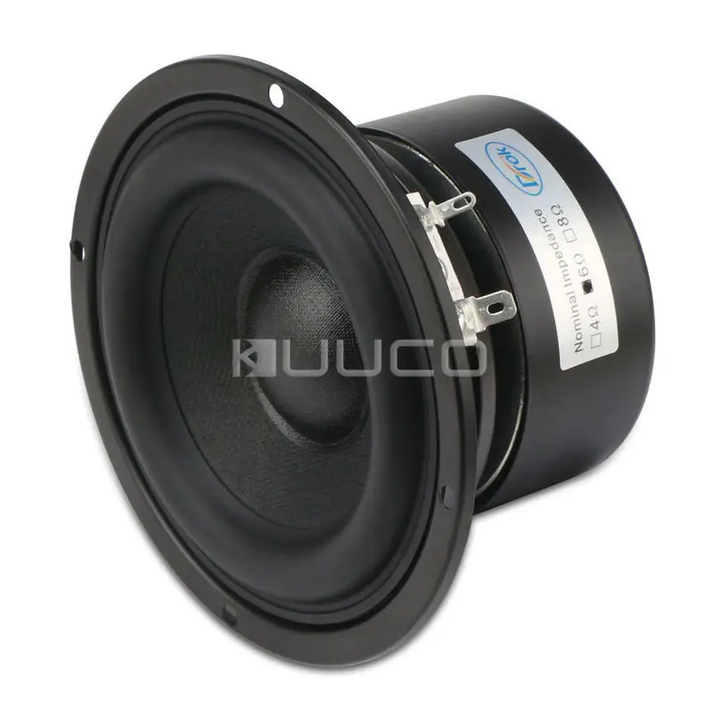 Alto-falante de Áudio Antimagnético para Alto-falantes Alto-falante Ohms Hi-fi Subwoofer Baixo Diy 40 w 4-inch 6 5 Online shopping