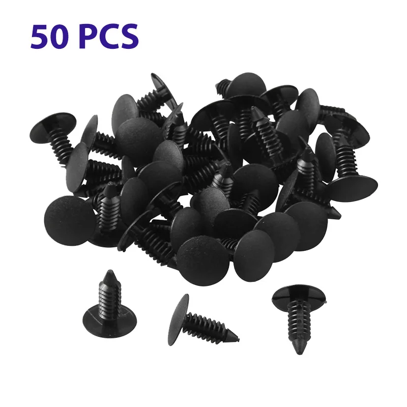 50Pcs Door Trim Panel Retainer Car Fasteners Clips Push Pin For Chevy Buick GMC
