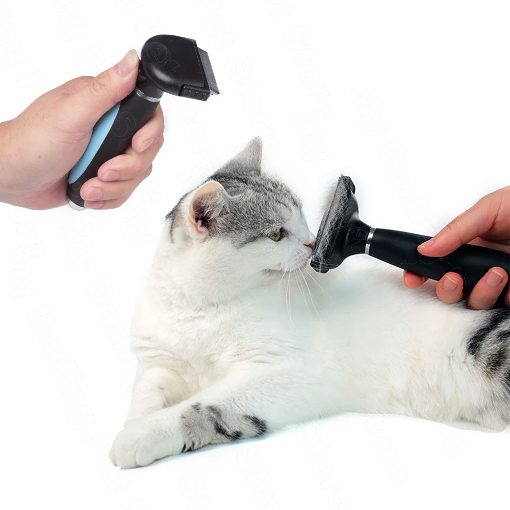 

Cat Hair Brush Comb Dog Hair Remover Grooming Tools Pet Deshedding Attachment for Short Long Hair Pet Trimmer Combs Chihuahua