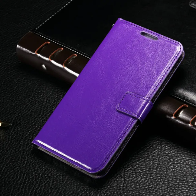 Кожаный чехол-книжка Nephy для samsung Galaxy A3 A5 A7 J1 J3 J5 J7 Core Grand Prime Pro Note 4 5 - Цвет: Purple