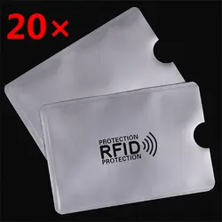 20 шт./компл. 13,56 МГц защиты карт IC NFC экранированная карта рукав RFID экранированный наручный держатель для карт Блокировка предотвращает