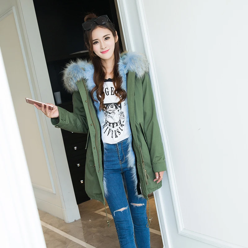 

High quality Camouflage winter jacket women outwear thick parkas natural real fox fur collar coat hooded pelliccia