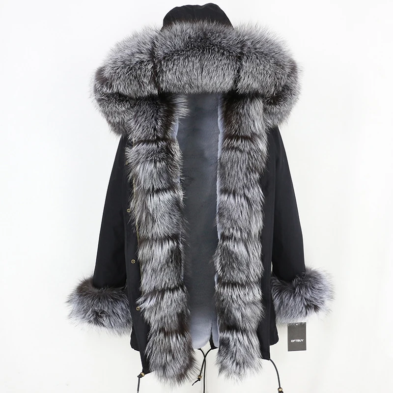 2020 Длинные парки парка с натуральным мехом зимняя куртка пальто для женщин