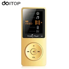DOITO ультратонкий MP3 музыкальный плеер 8 ГБ с динамиком Hifi без потерь аудио плеер Мини Портативный MP3 Walkman FM TF фильмы электронная книга часы