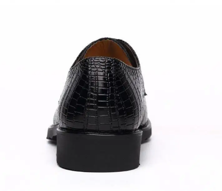Black Appartements Homme Vache Cool Véritable Casual Chaussures D'affaires En Respirant Cuir Européenne Adultes 2018 brown Nouveau Crocodile Robe De wnFCaPxTq