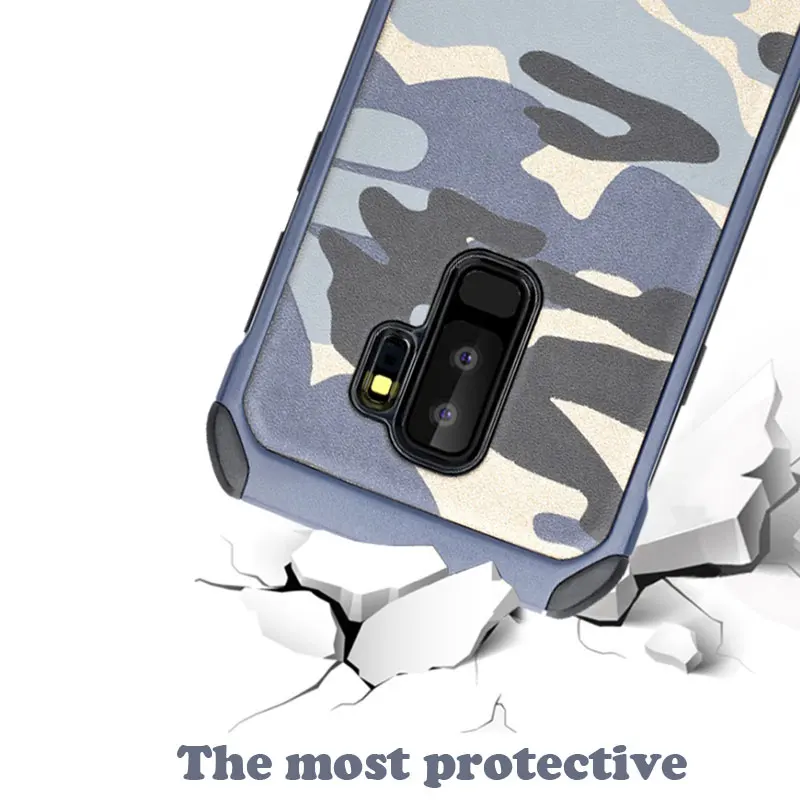 DPURUI for Samsung Galaxy S9 Army Camo Camouflage Pattern PC+TPU 2 in 1 Anti-knock Back Cover phone case |