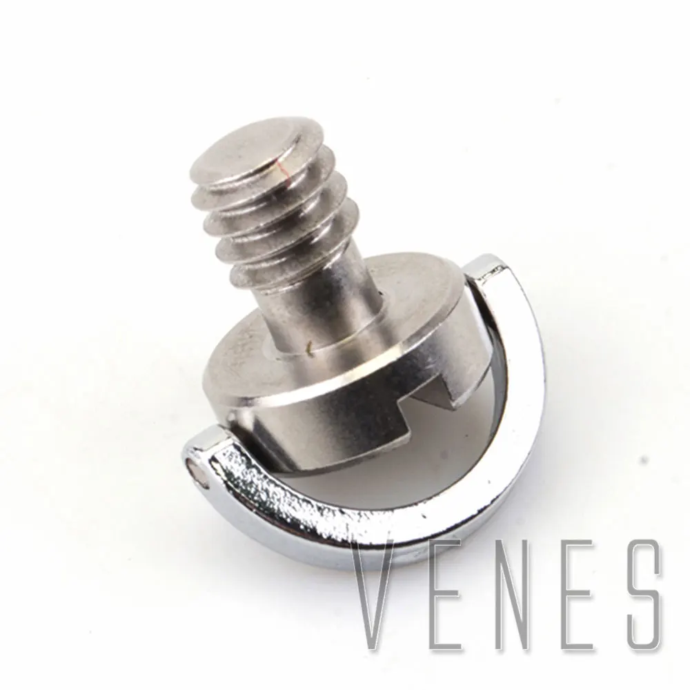 

Venes 1/4" D-ring Stainless Steel Camera Screw for DSLR Tripod Quick Release Plate Camera For Nikon For Canon 16*12.5