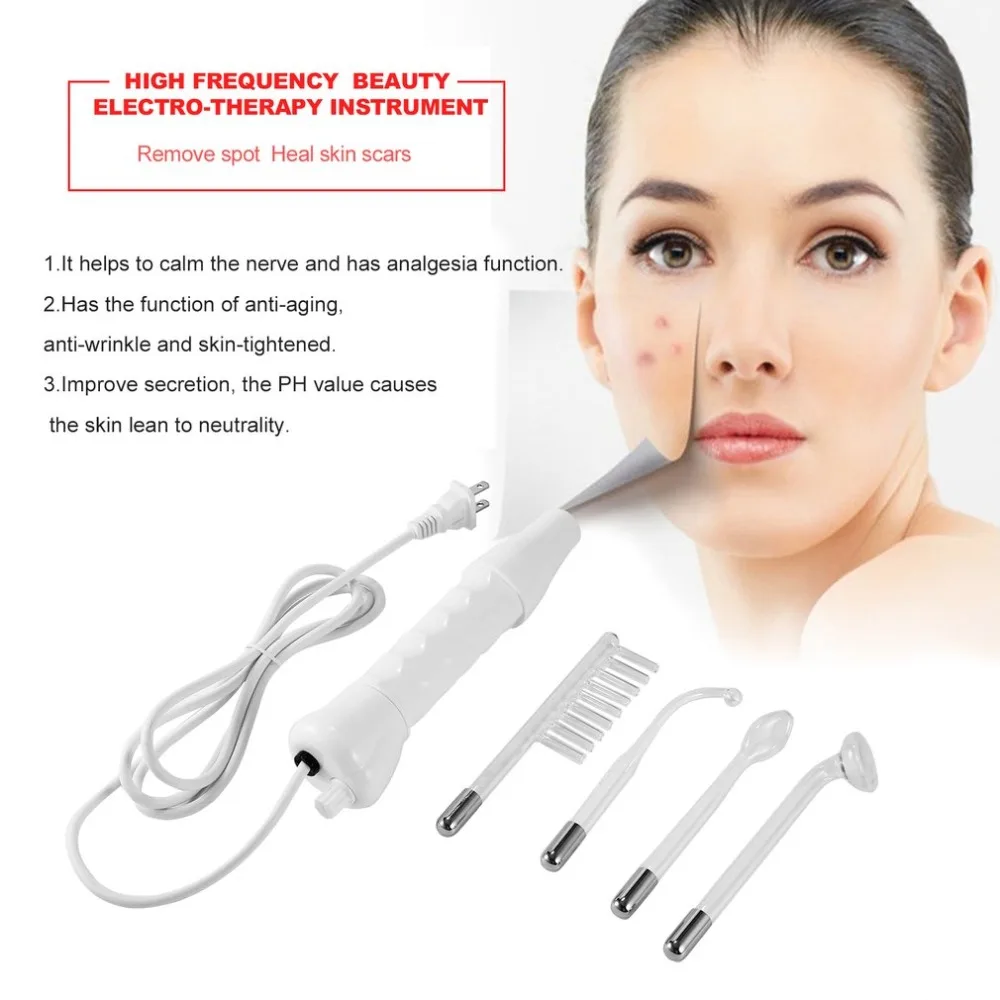 NEW Portable High Frequency Straight hair comb D'arsonval Skin Tightening Acne Spot Remover Device Dropshipping