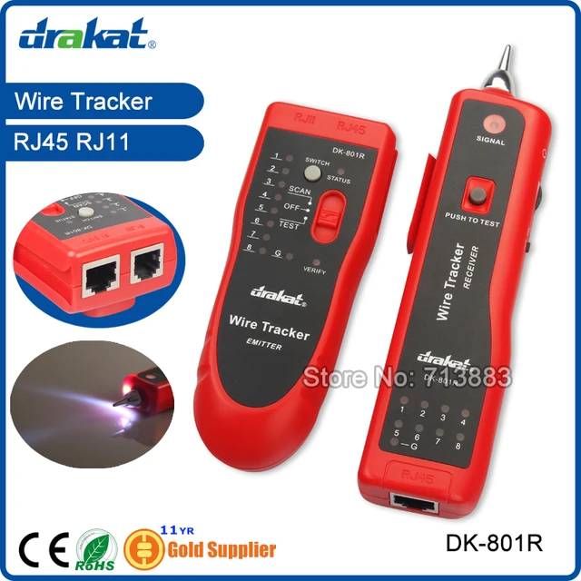 aliexpress buy rj45 rj11 network cable tester tracer locator dk 801r from reliable network aliexpress buy rj45 rj11 network cable tester tracer locator dk 801r from reliable network