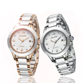 

SUNKTA Fashion Women Watches Rose Gold Ladies Bracelet Watches Reloj Mujer 2019New Creative Waterproof Quartz Watches For Women