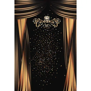 

Black Background For Photography Gloden Silk Curtain With Gold And Silver Sequins Backdrop For VIP Rooms Photo Booth Props