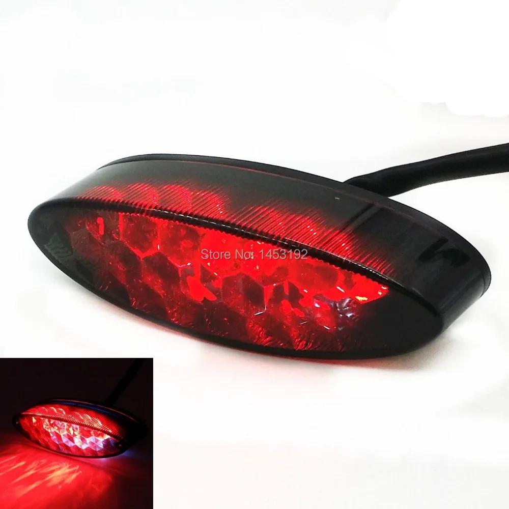 Free Shipping Smoke LED Tail Running Brake Light For Super Moto ATV