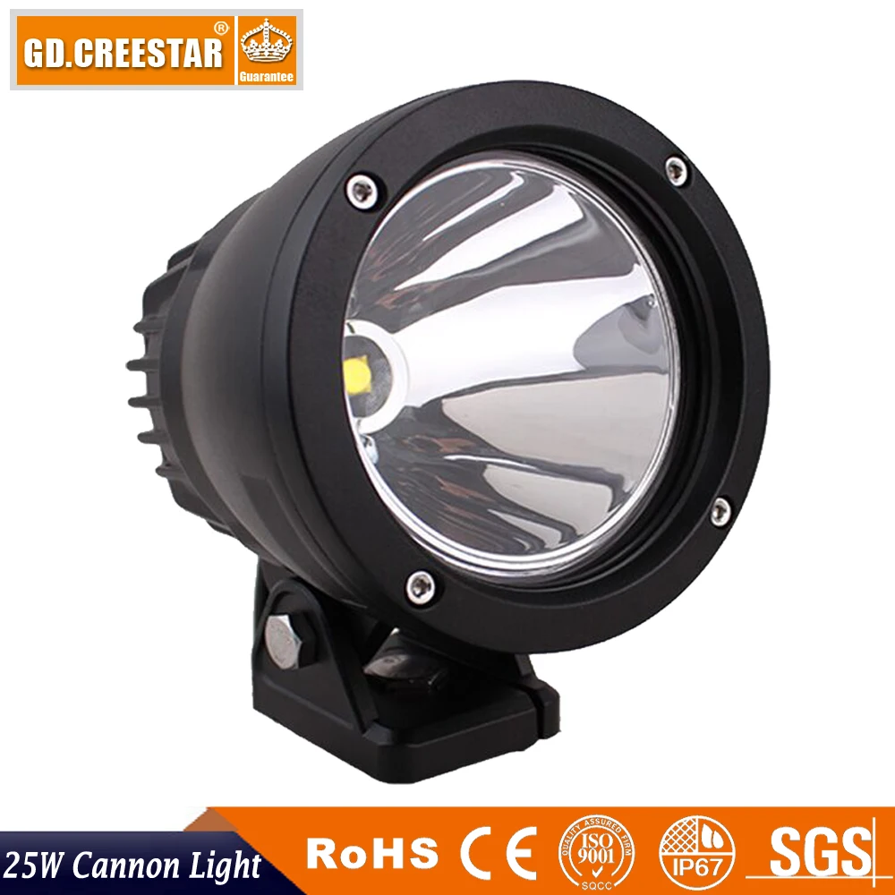 25 ватт 4,7 дюймов черный круглый светодиодный наружный светильник 9-32 В Точечный светильник s 10 градусов узкий для SUV ATV TRU крышка x1pc