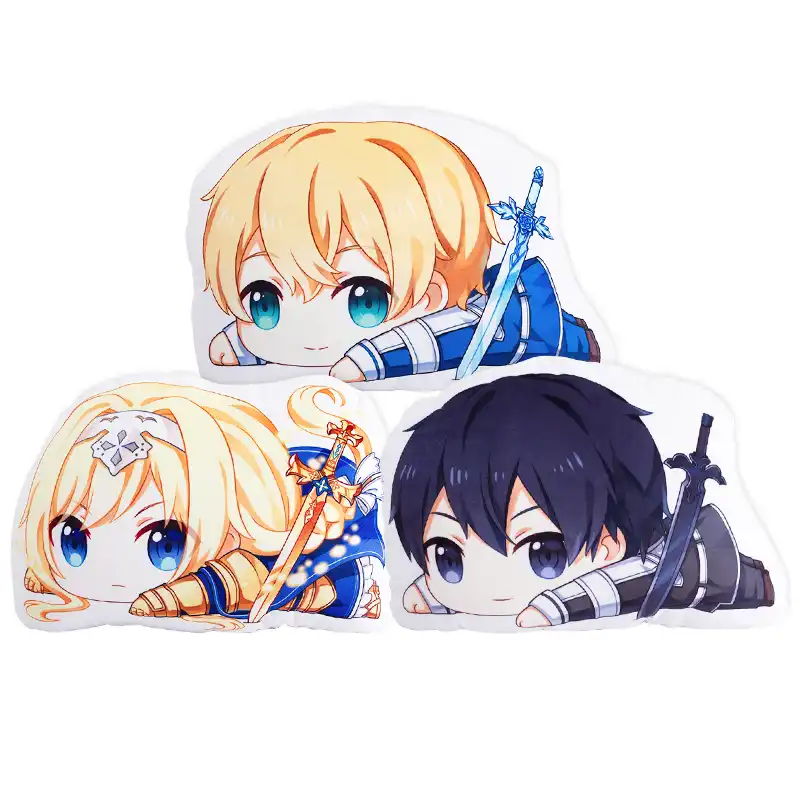 アニメ剣アートオンラインalicizationコスプレ人形ぬいぐるみクッションキリトeugeoアリスかわいいスロー枕おもちゃギフト マスコット Aliexpress