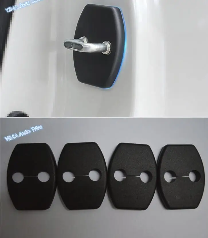 

Lapetus Car Styling Inner Car Door Lock Protector Cover buckle decoration 4 Piece For Toyota Highlander 2009 2010 2011 2012 2013