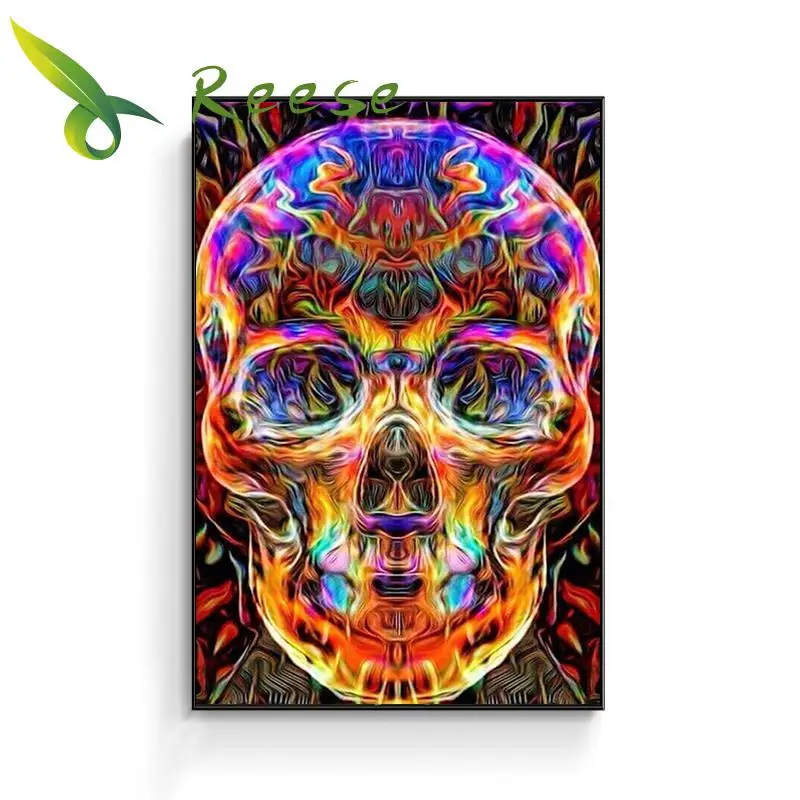 

Aliexpress Value Set Diy Full Round Cartoon Diamond Painting Cross Stitch Embroidery Kit Flower Mexican Skull Hobby Mosaic Gift