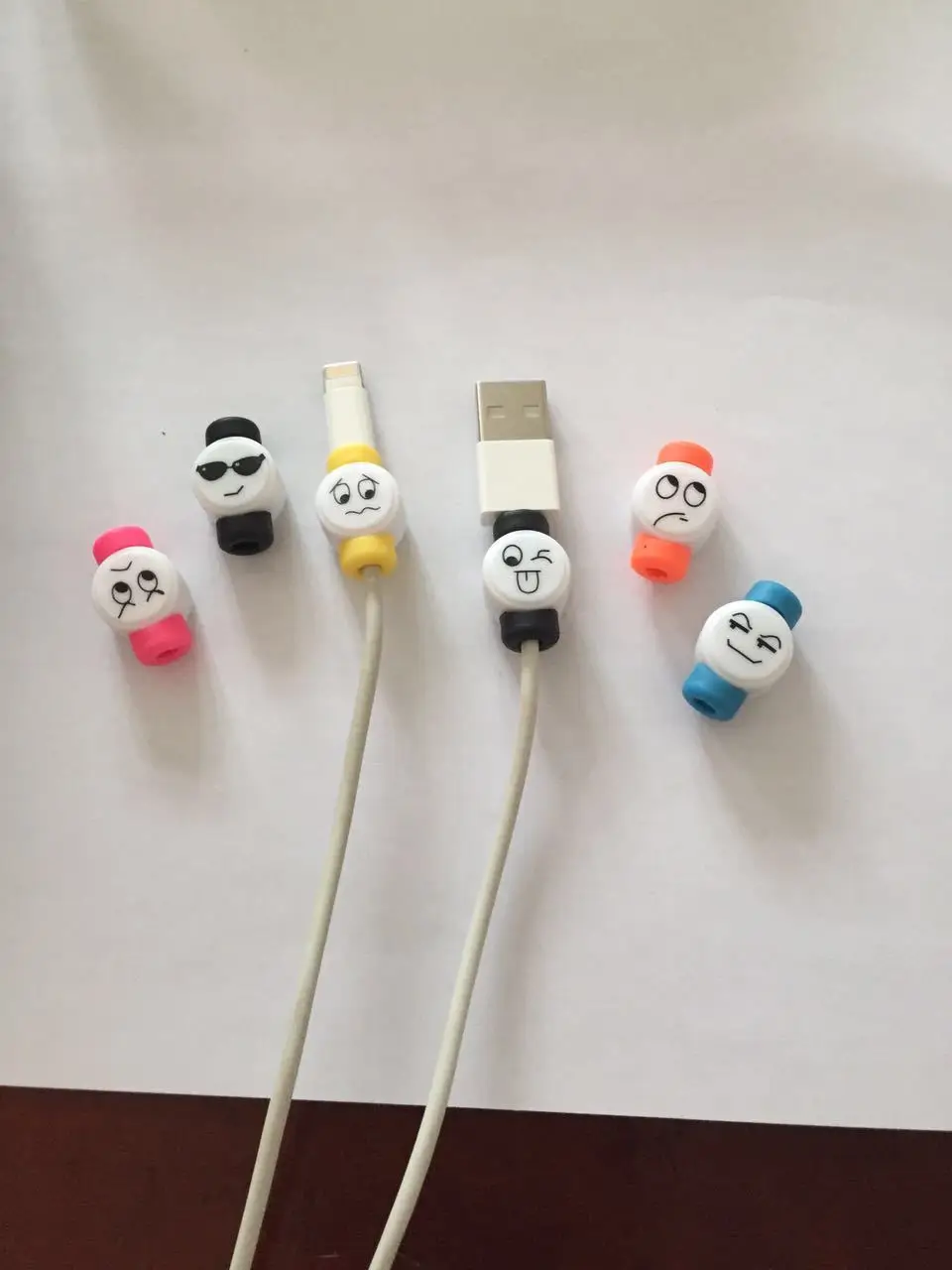 10pcs USB Cable clip Earphone Protector Colorful Earphones Cover For