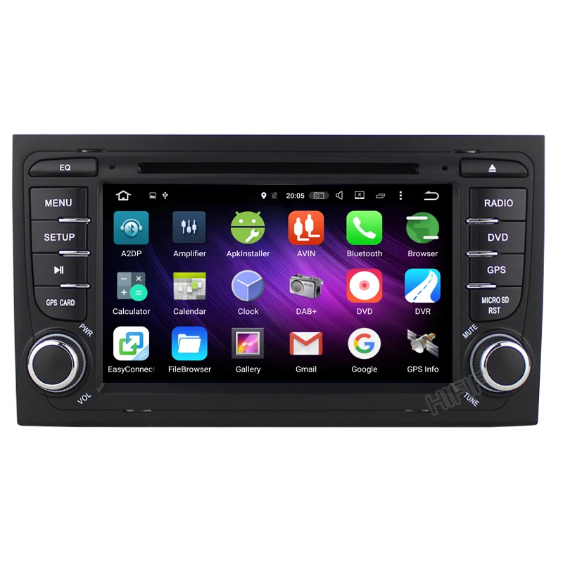 Excellent HIFIF Android 6.0 Octa Core 2 Din 7" Car DVD For Audi A4 2002-2008 S4 RS4 8E 8F B9 B7 RNS-E 2 Din DVD A4 Navigation Stereo Radio 1
