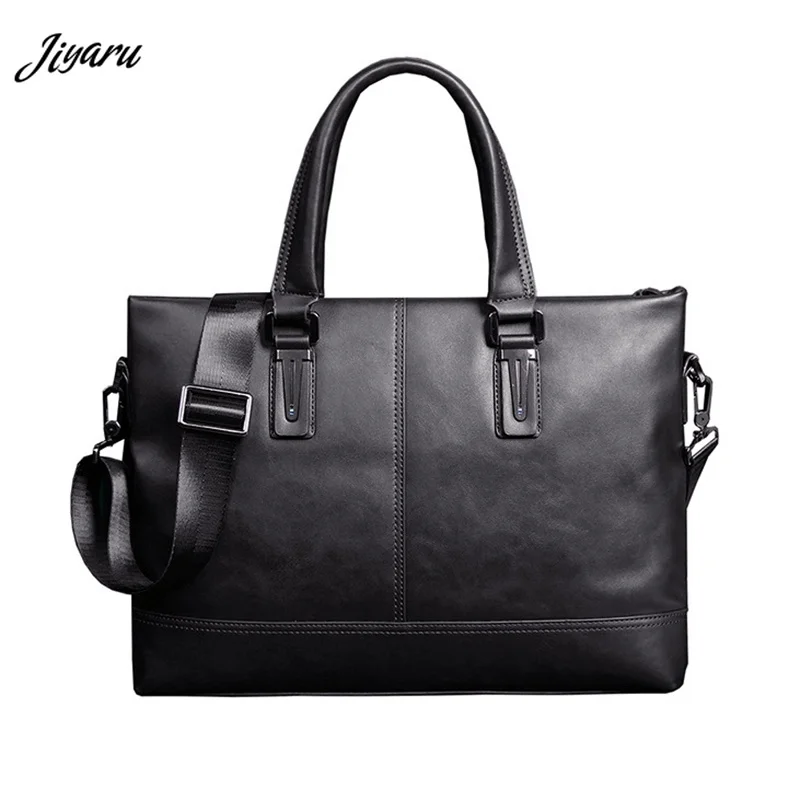 

Men Briefcases Leather Bag Business Laptop Bag Handbags Casual Vintage Leather Messenger Bag for Men Briefcase Handbag
