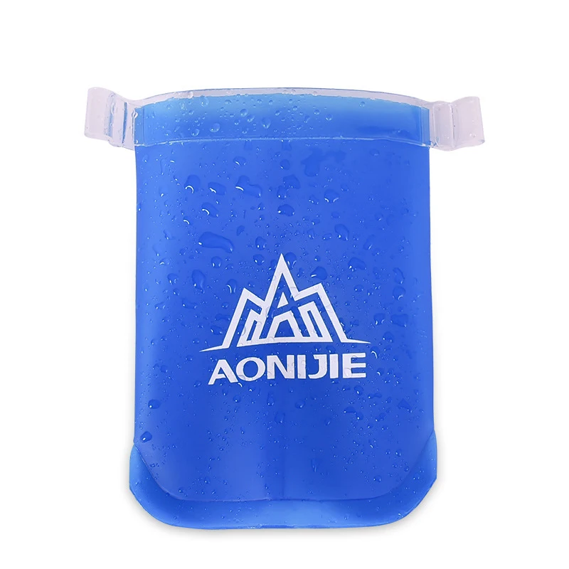 AONIJIE на открытом воздухе складной синий бутылка для воды Путешествия Спорт чайник здоровый Мягкая Материал Пеший Туризм Кемпинг 170/250/500 мл