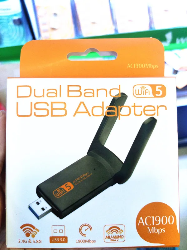 802.11ac 1900Mbps Dual Band 2.4/5Ghz Wi-Fi USB Adapter AC1900 | Компьютеры и офис