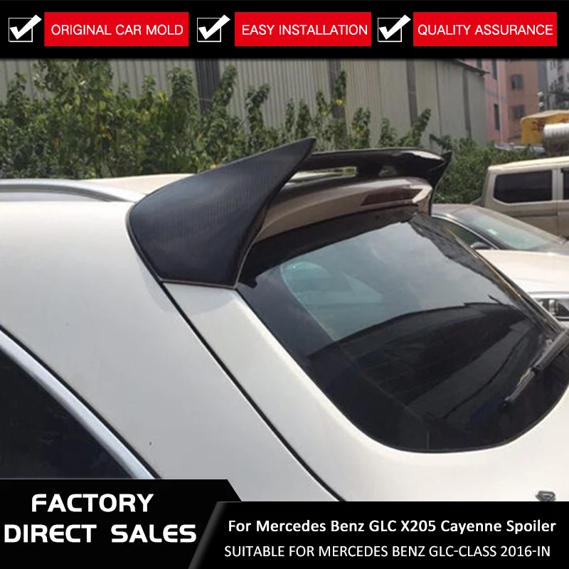 

For Mercedes Benz GLC class GLC300 GLC250 Spoiler 2016-in GLC43 GLC260 Spoiler Hohe Carbon faser Auto Hinten Cayenne