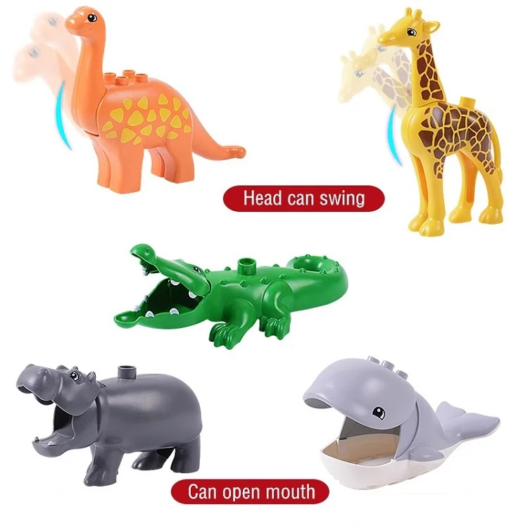 Animal Series Model Figures Big Building Blocks Animals Educational Toys For Kid 